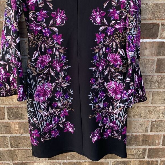 Take 50% OFF- INC International Concepts Floral Dress with Bishop Sleeves,Size-L - Picture 10 of 10